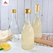 Wholesale Custom 300ml Long Neck Empty Beverages Alcohol Spirit Clear Frosting Wine Bottle Glass Liq